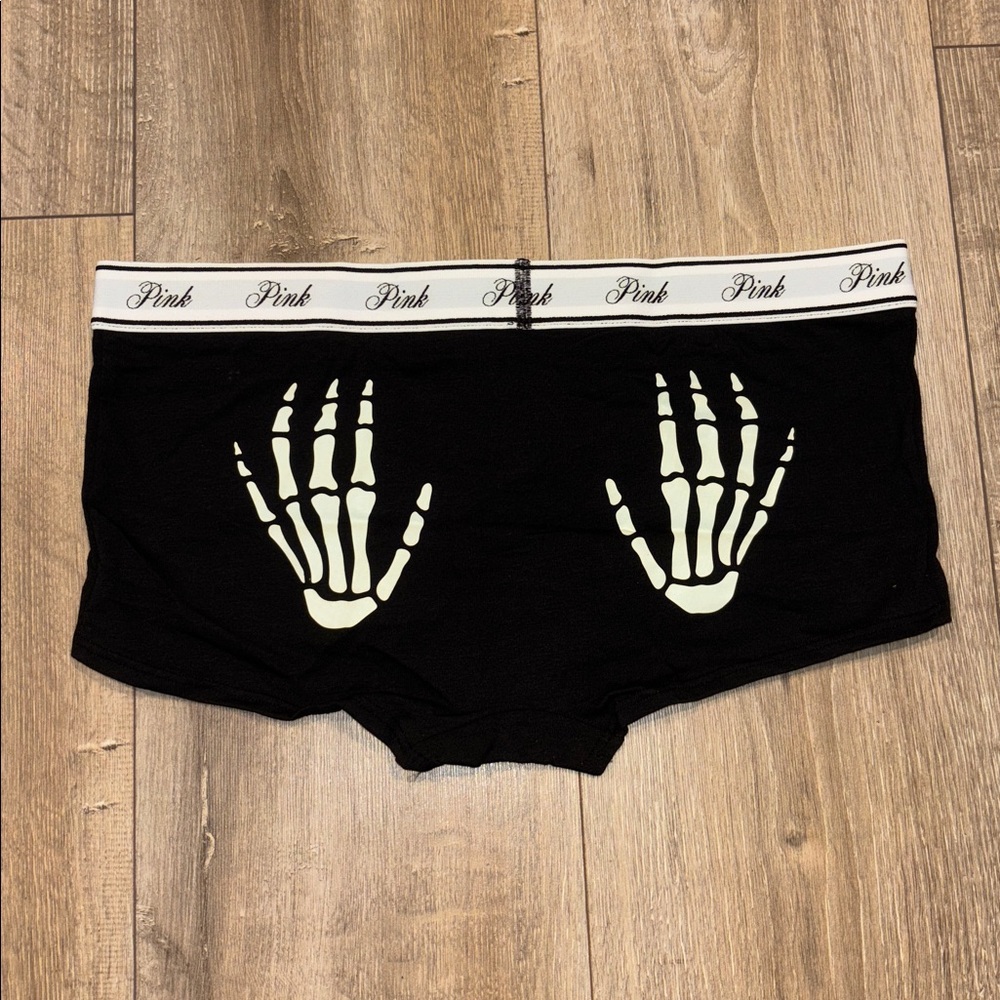 PINK Victoria’s Secret Halloween Logo Boyshort Panty